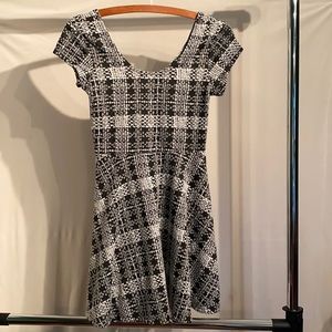 Black and White Mini Dress